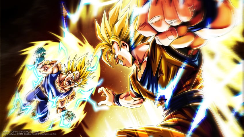 son goku, vegeta, and majin vegeta (dragon ball and 2 more)