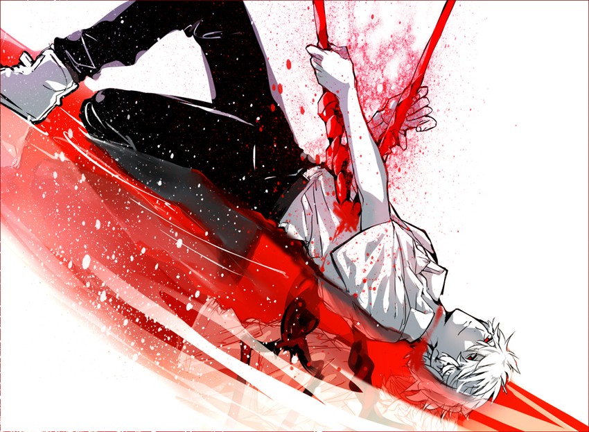 nagisa kaworu (neon genesis evangelion and 2 more) drawn by logi_bunbukucha