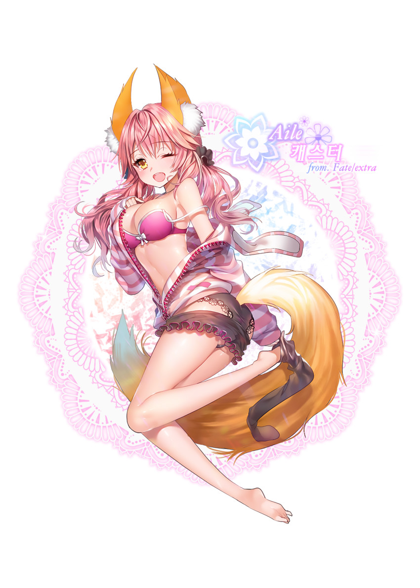 tamamo and tamamo no mae (fate and 1 more) drawn by aile_(crossroads)