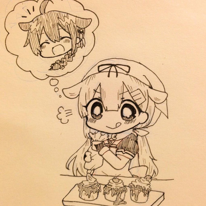 shigure, yuudachi, shigure kai ni, and yuudachi kai ni (kantai collection) drawn by jako_(jakoo21)