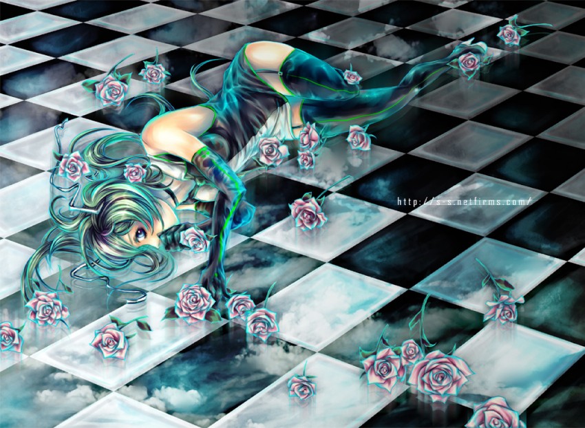 hatsune miku (vocaloid and 1 more) drawn by sirius8041