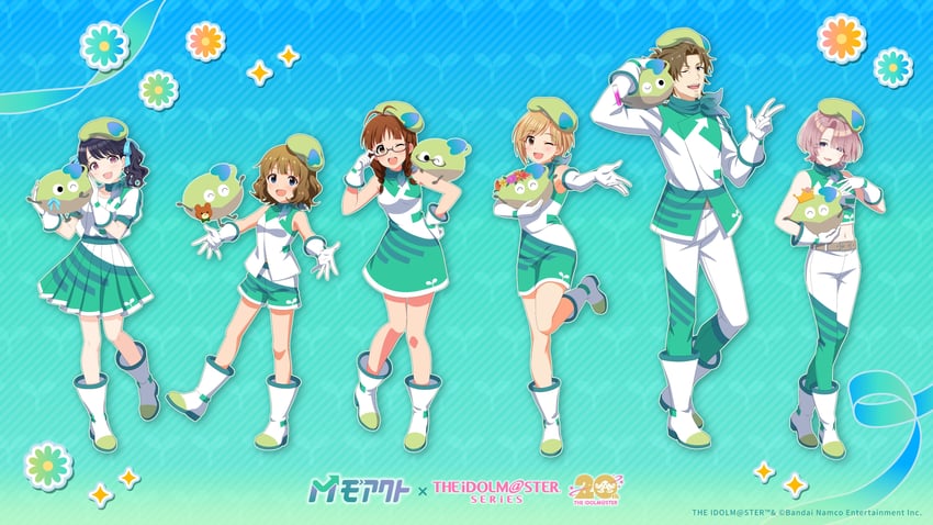 akizuki ritsuko, fukumaru koito, suou momoko, arimura mao, aiba yumi, and 1 more (idolmaster and 5 more)