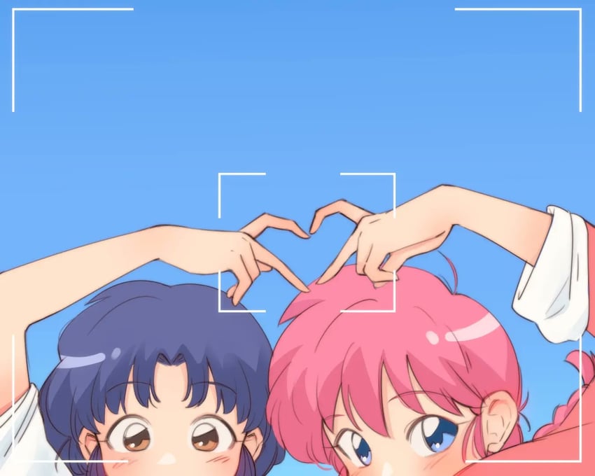 ranma-chan and tendou akane (ranma 1/2) drawn by mariadraws97