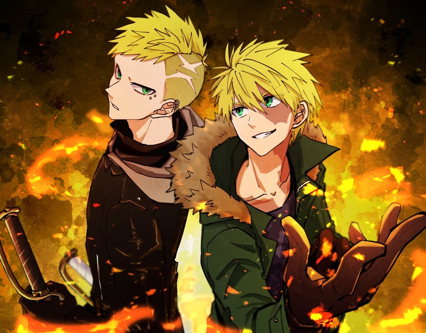 fugo dressel and oscar dressel (higyaku no noel) drawn by dbdbdb39