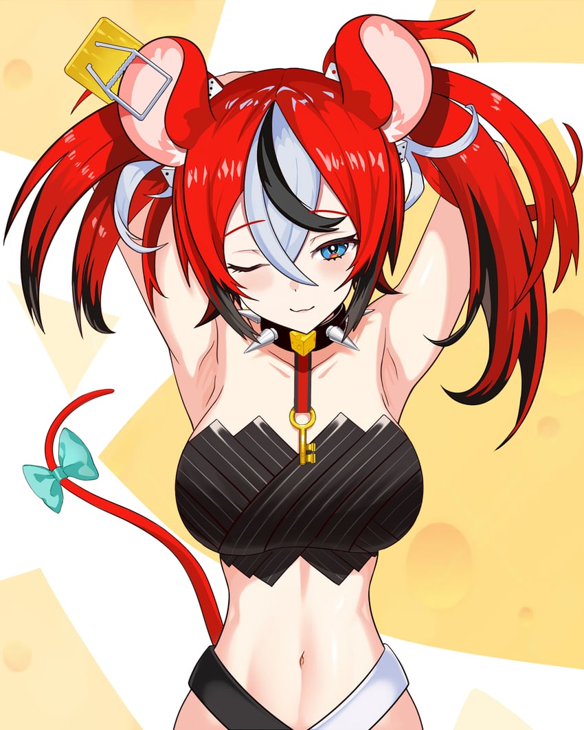 hakos baelz (hololive and 1 more) drawn by lmsu