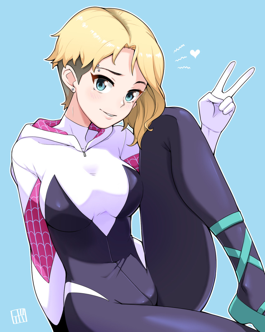 spider-gwen and gwen stacy (marvel and 3 more) drawn by bowieknife