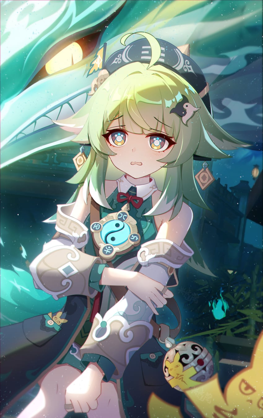 huohuo and tail (honkai and 1 more) drawn by zhuchengbi