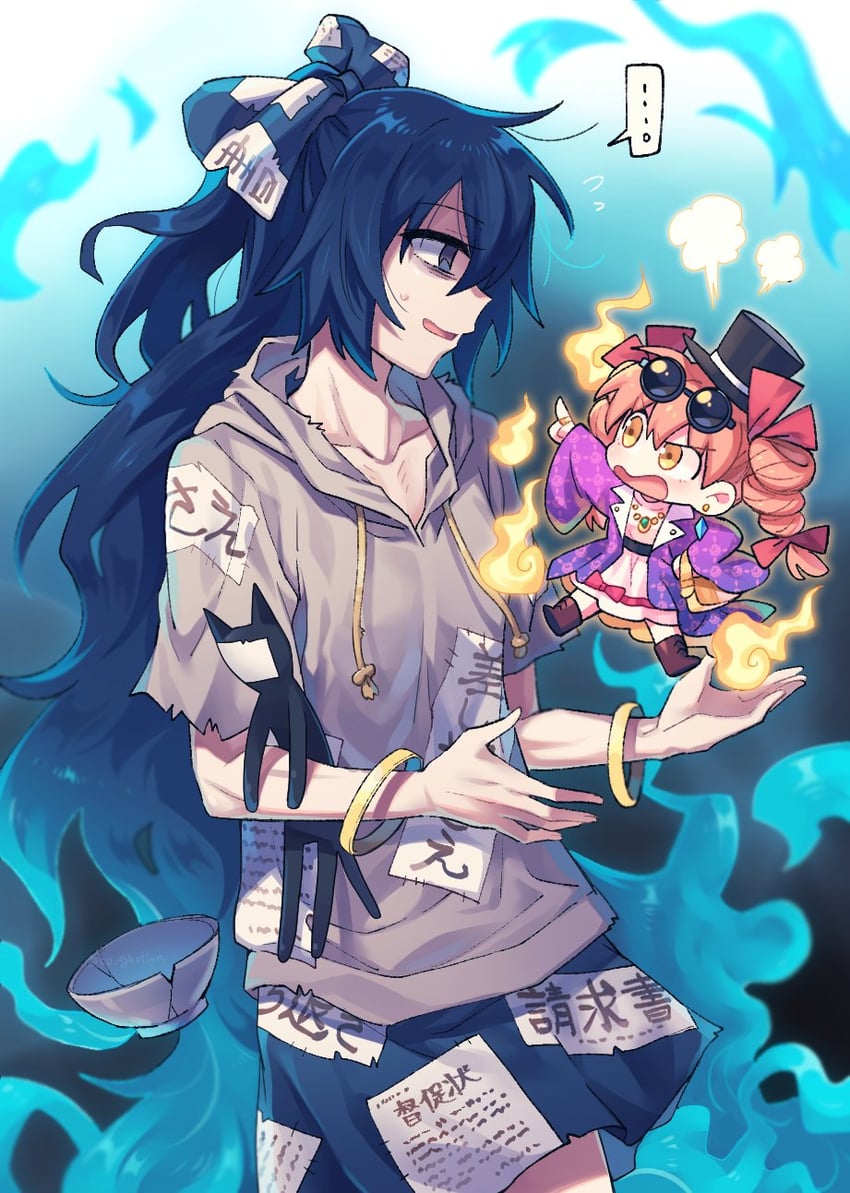 yorigami shion and yorigami jo'on (touhou) drawn by re_ghotion