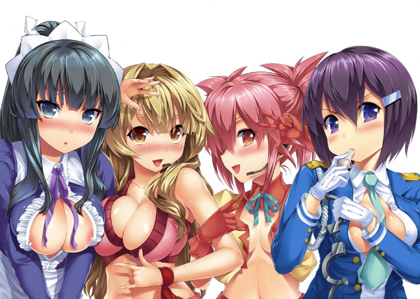 seto sun, edomae lunar, zenigata mawari, and shiranui akeno (seto no hanayome) drawn by tosh_(imonade_ryouchou)