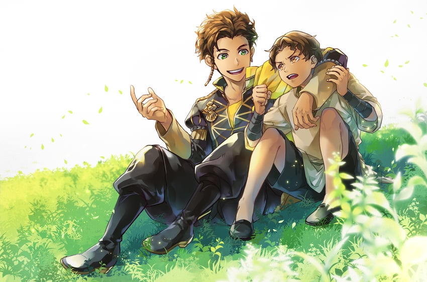 claude von riegan and cyril (fire emblem and 1 more) drawn by shiroi_(shiroicbe)