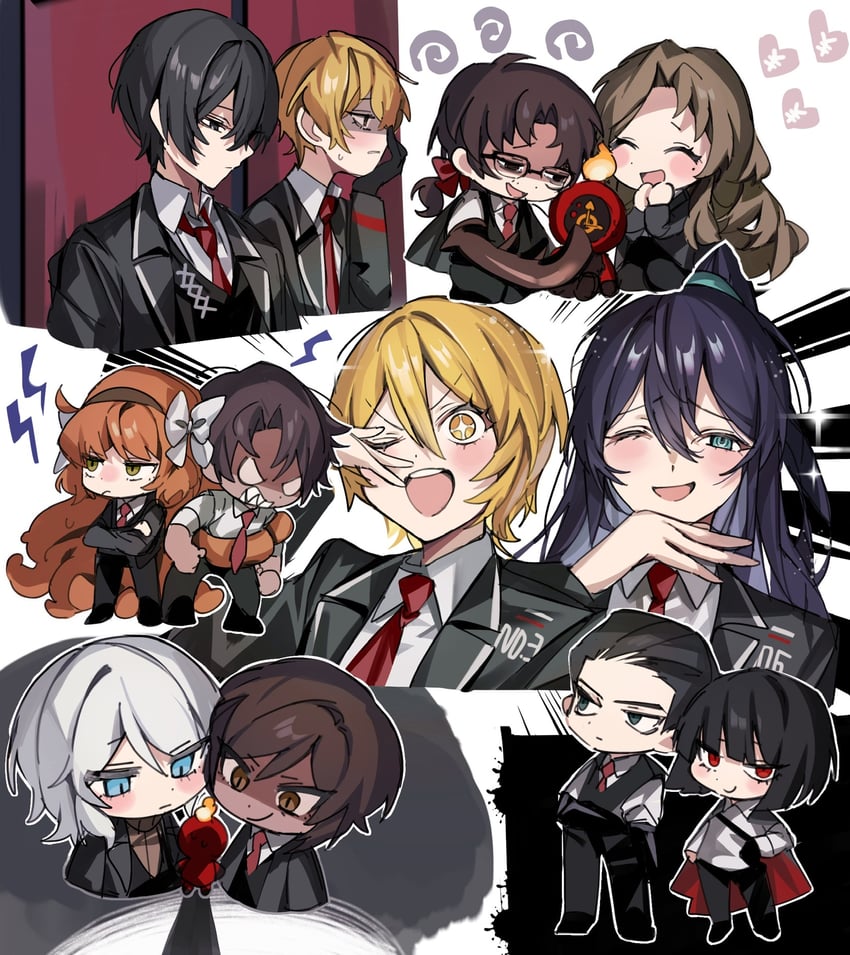 ishmael, don quixote, faust, sinclair, yi sang, and 8 more (project moon and 1 more) drawn by mu46016419
