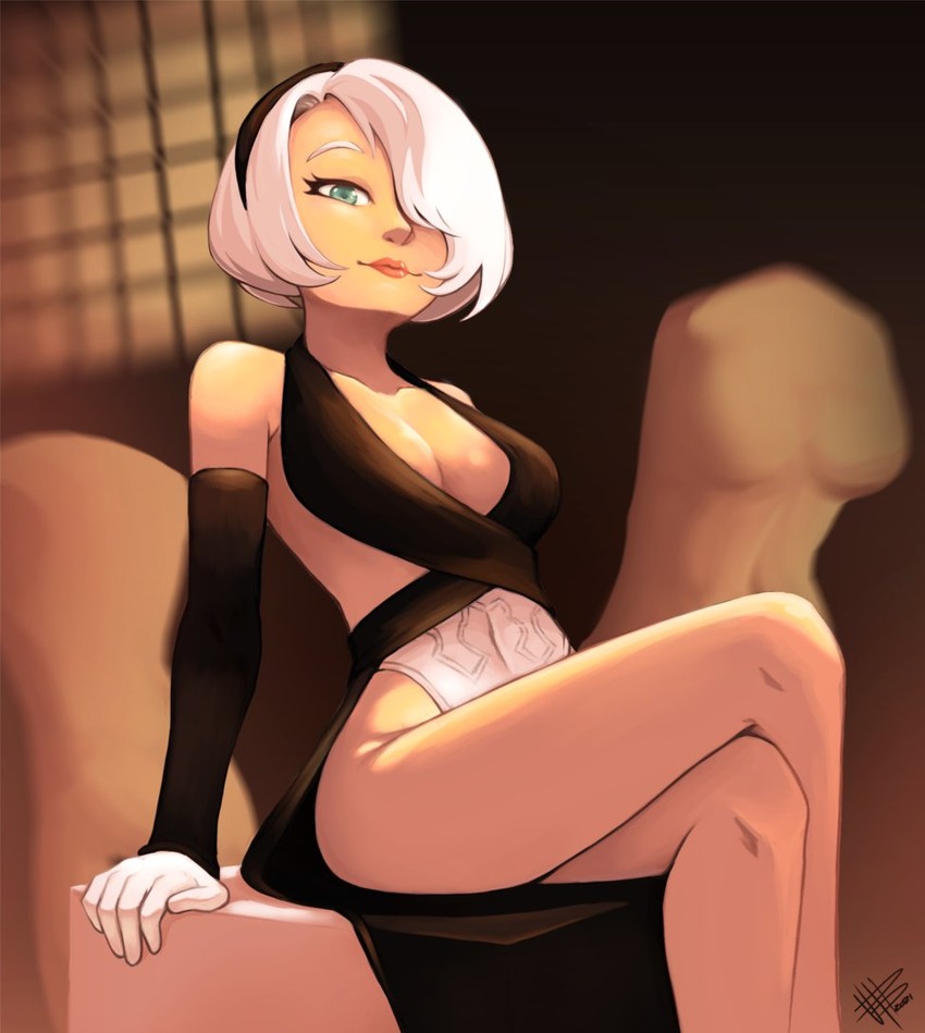 2b (nier and 1 more) drawn by mateus_upd