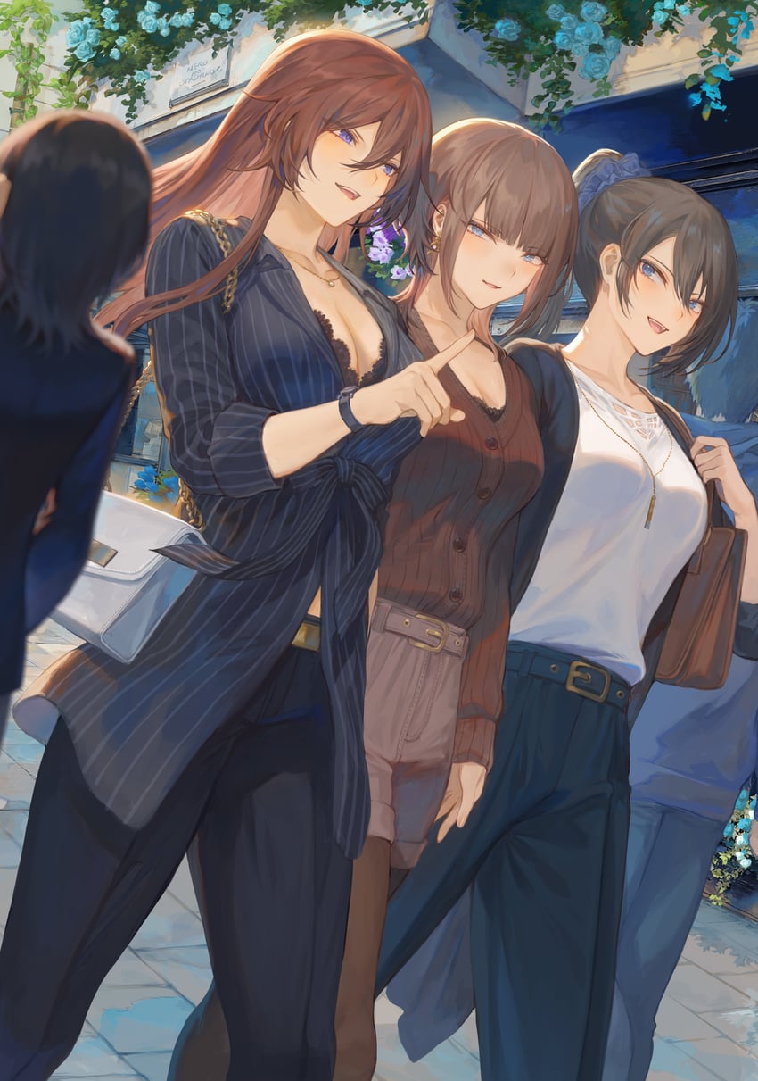 oomikado aoi, oomikado itsuki, and oomikado himari (original) drawn by mashutarou_(neko_no_oyashiro)