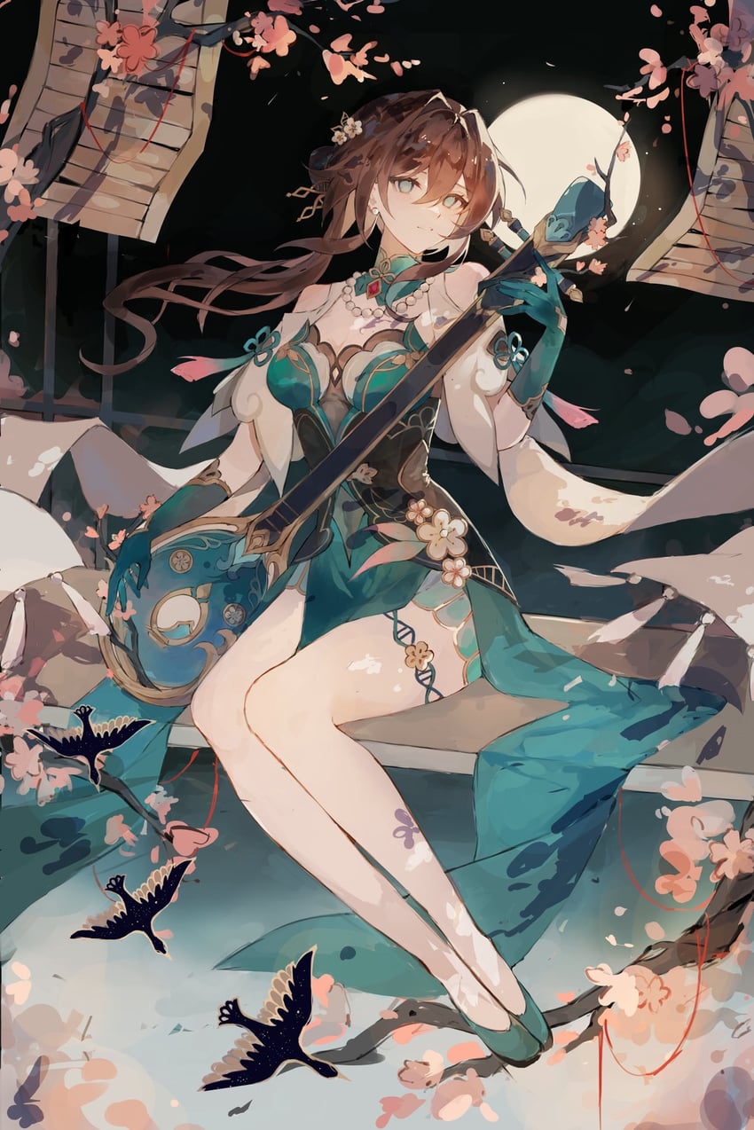 ruan mei (honkai and 1 more) drawn by xu_carman