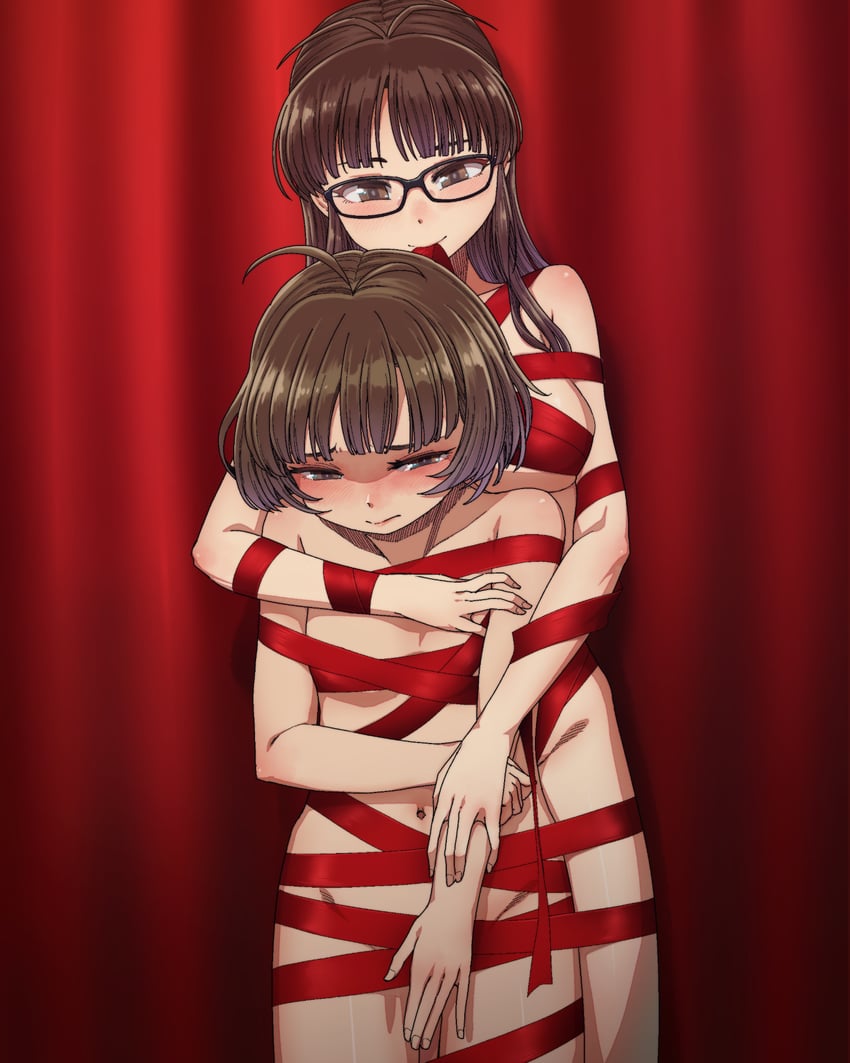 akizuki ritsuko and akizuki ryo (idolmaster and 1 more) drawn by chiaki_rakutarou
