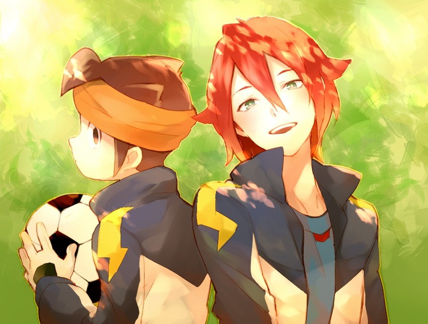 endou mamoru and kiyama hiroto (inazuma eleven) drawn by nakahara_(mu_tation)