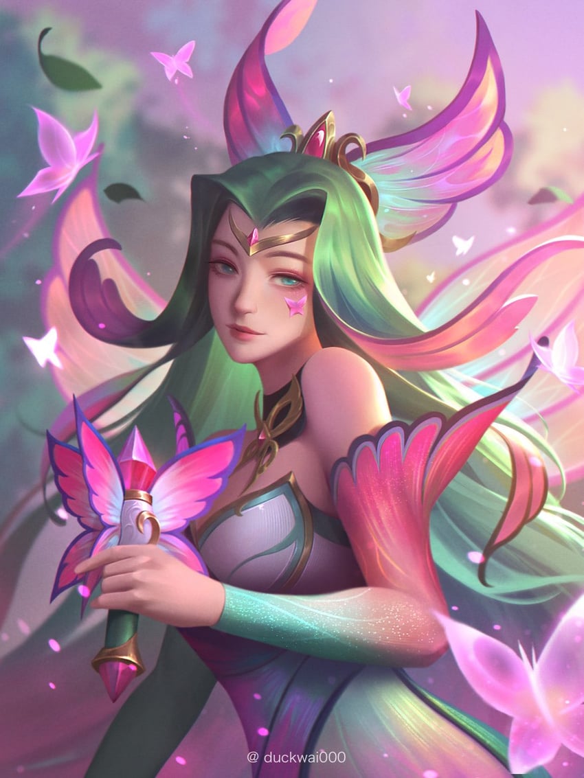 seraphine and faerie court seraphine (league of legends) drawn by dark_duck
