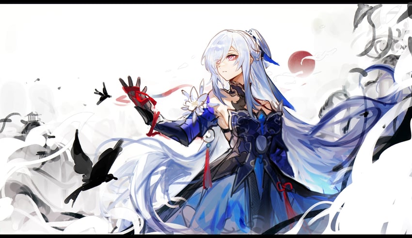 jingliu (honkai and 1 more) drawn by dichlorvos