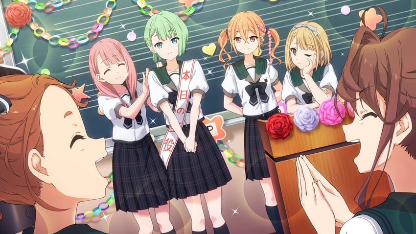 saito nicole, kamiki mikami, toda jun, kono miyako, fumino miko, and 1 more (22/7 and 1 more)