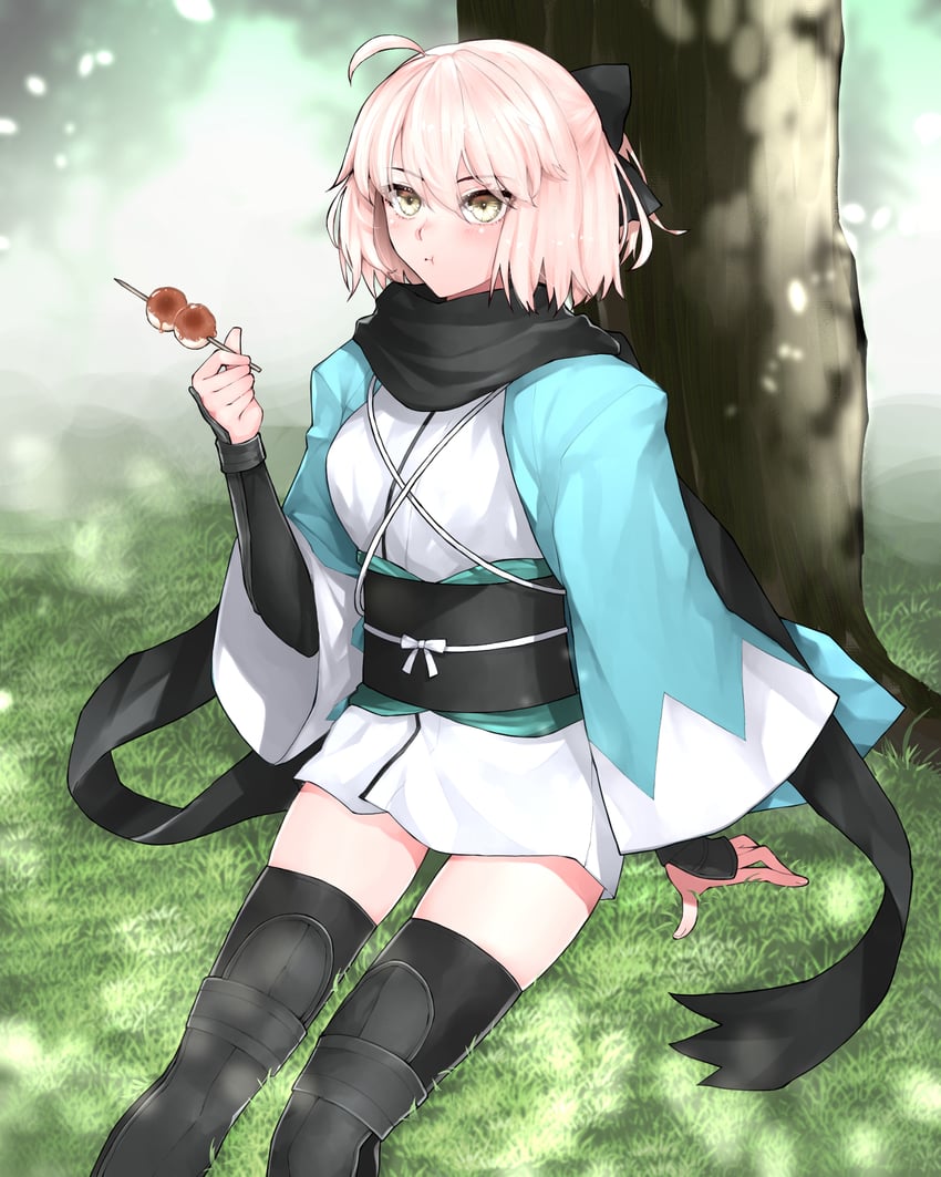 okita souji (fate and 1 more) drawn by hazuki-a