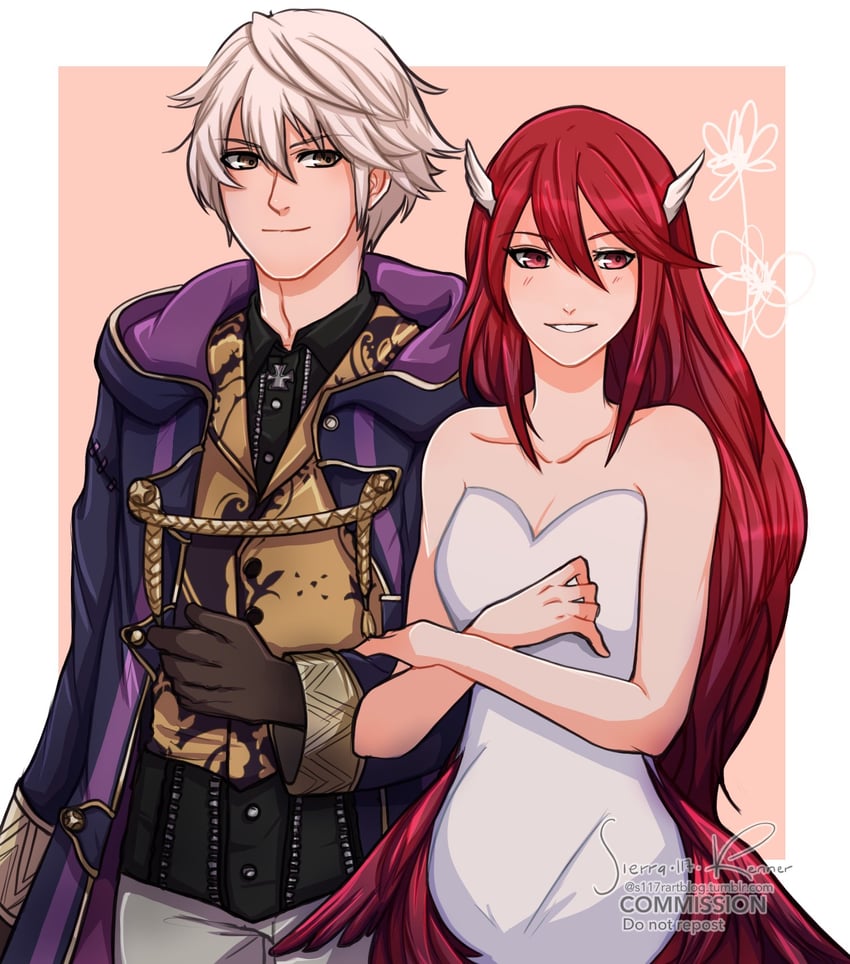 male robin and cordelia (fire emblem and 1 more) drawn by sierra117renner