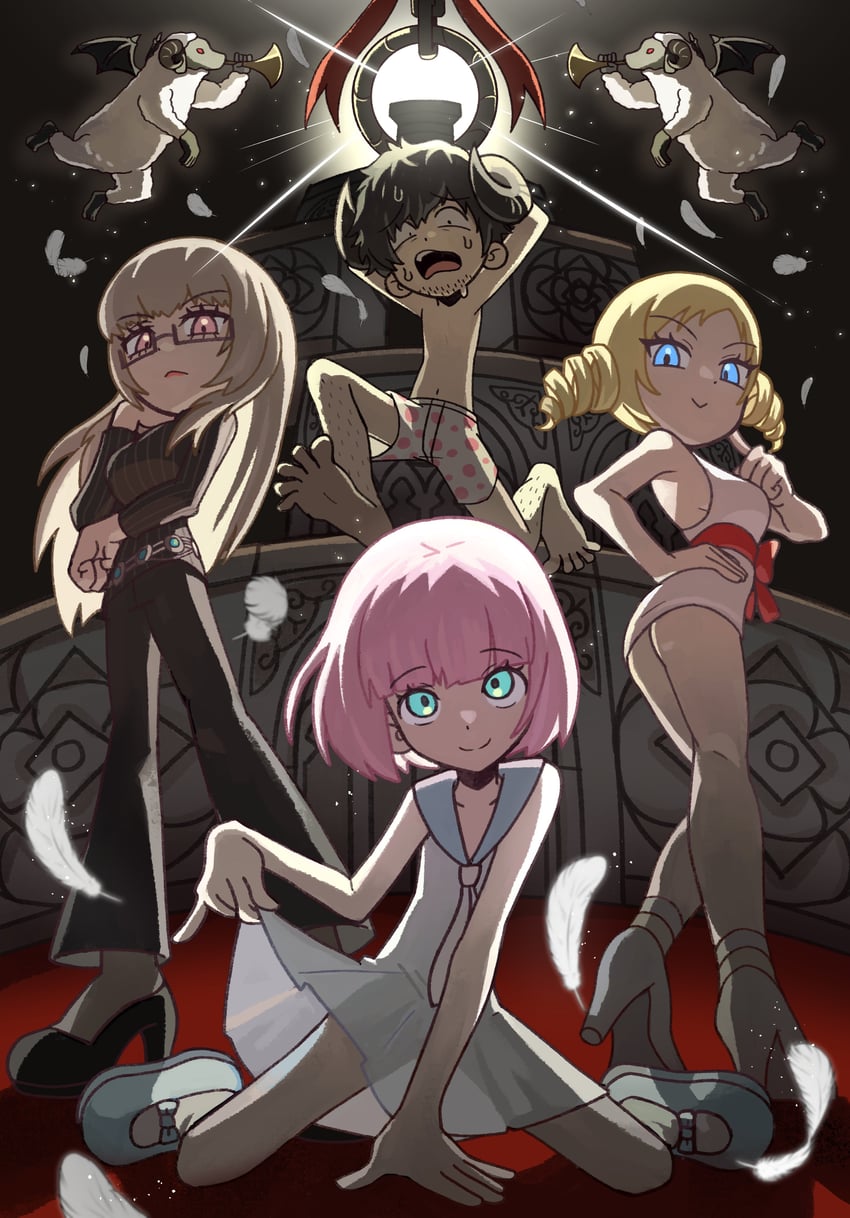 catherine, katherine mcbride, vincent brooks, and rin (catherine and 1 more) drawn by sach56000