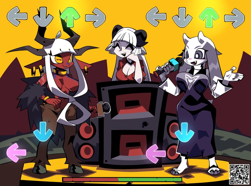 toriel and baphomet (original and 3 more) drawn by hillmyna