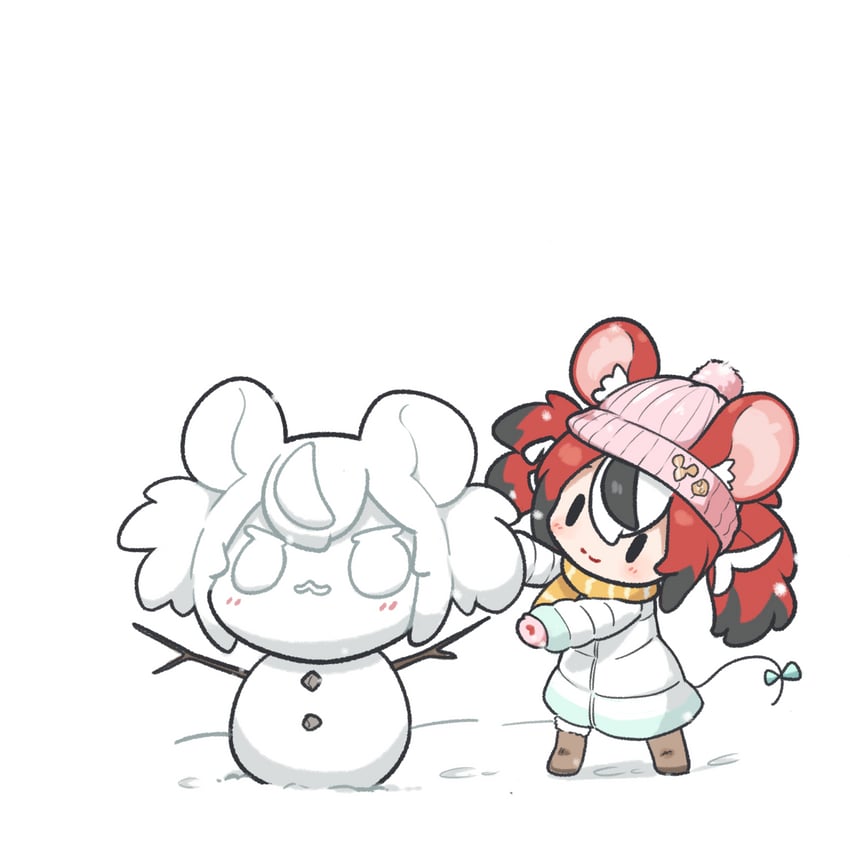 hakos baelz (hololive and 1 more) drawn by snowmya