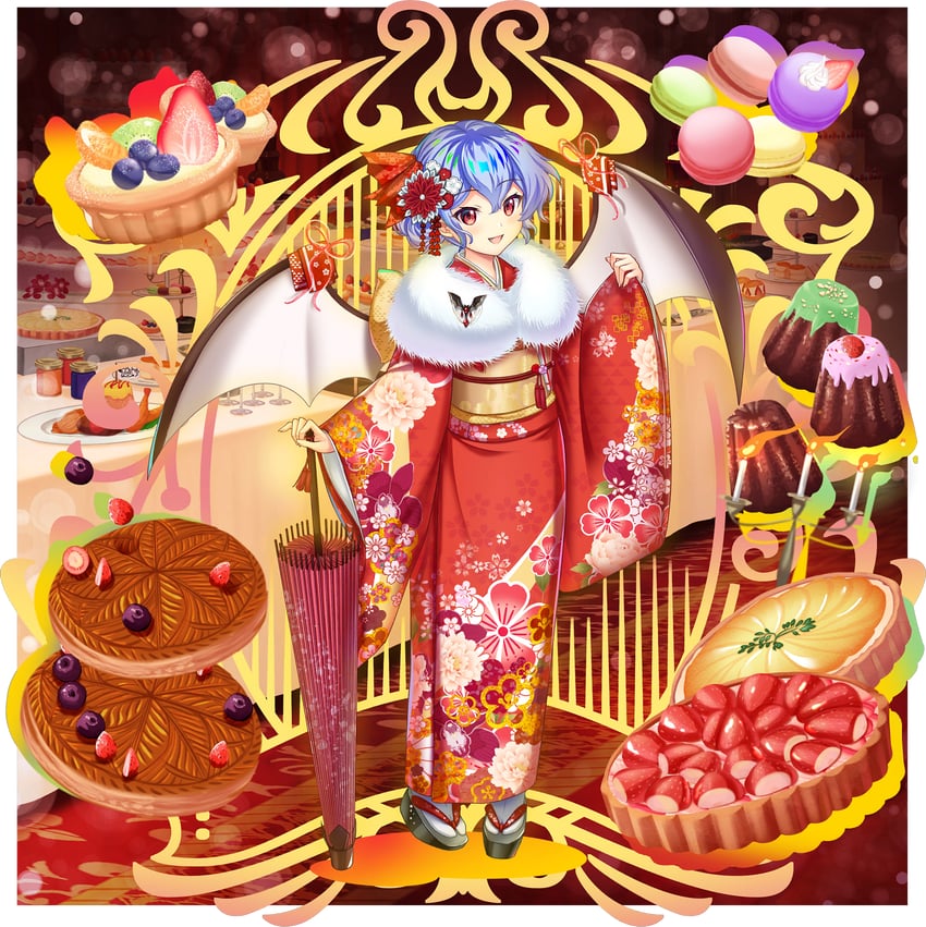 remilia scarlet (touhou and 1 more) drawn by rotte_(1109)