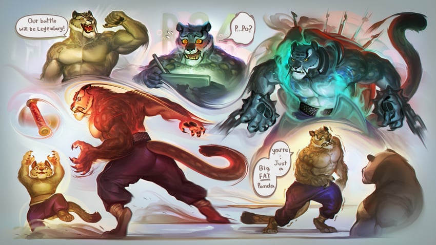 po and tai lung (kung fu panda) drawn by ttdobtt
