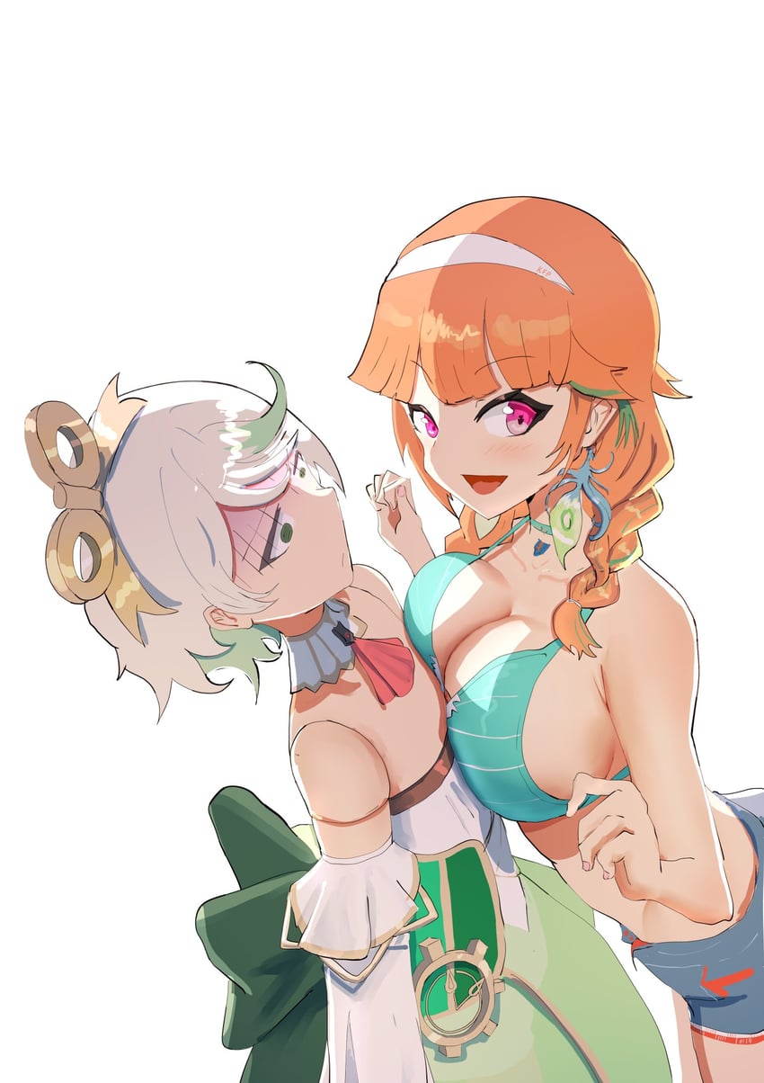 takanashi kiara and cecilia immergreen (hololive and 1 more) drawn by angelchama