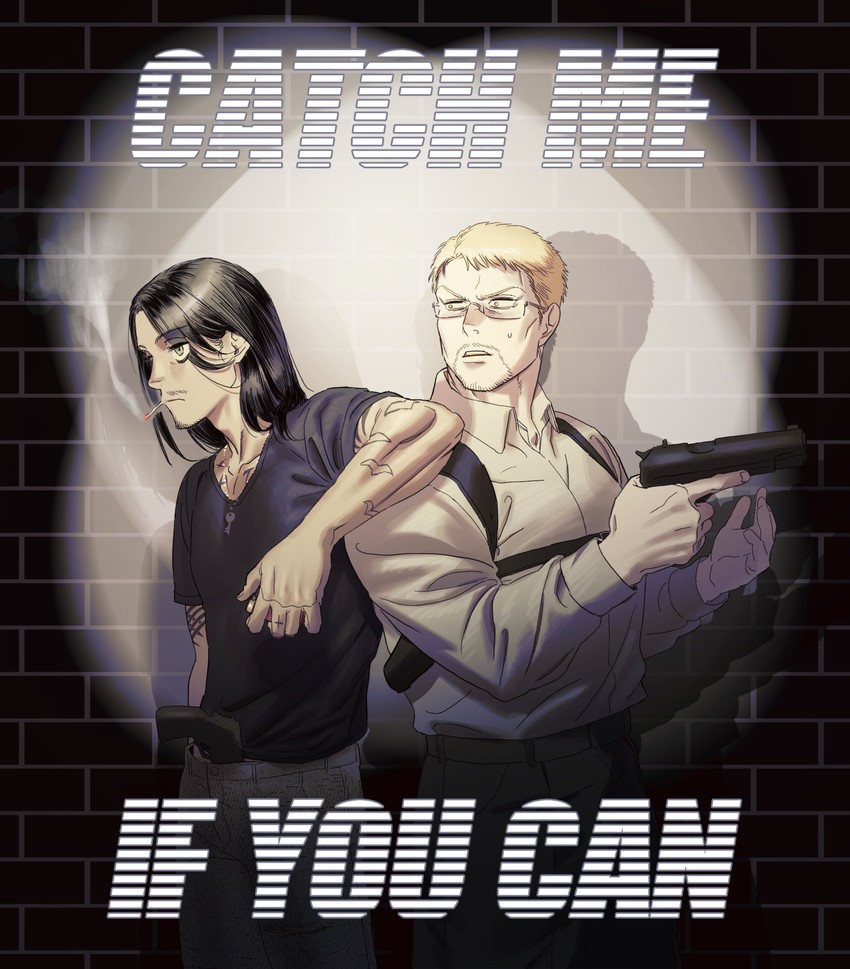 eren yeager and reiner braun (shingeki no kyojin) drawn by busungm