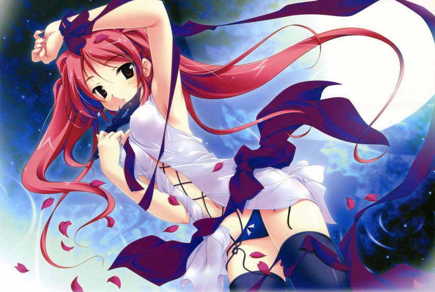 nire sumika (haruka ni aogi uruwashi no) drawn by fujiwara_warawara
