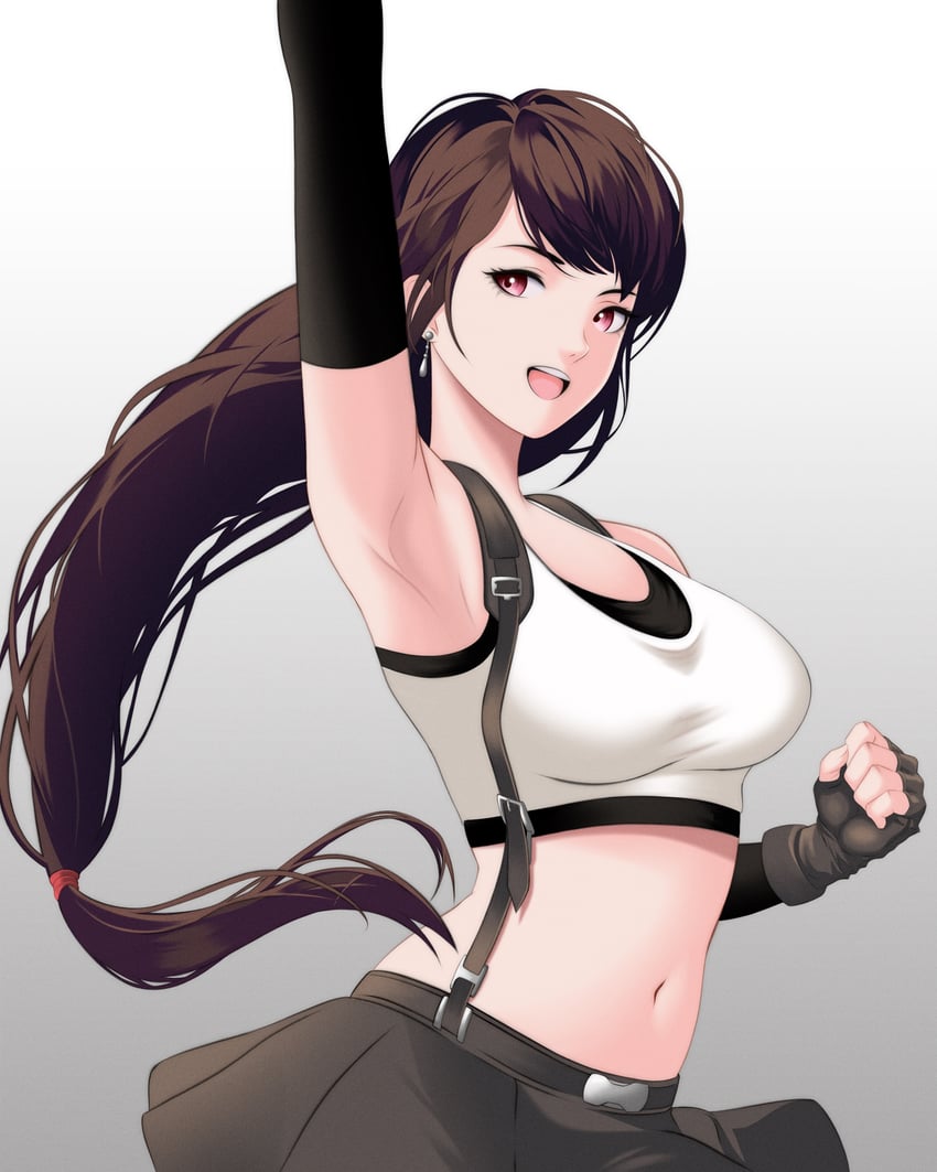 tifa lockhart (final fantasy and 1 more) drawn by aldrich.art