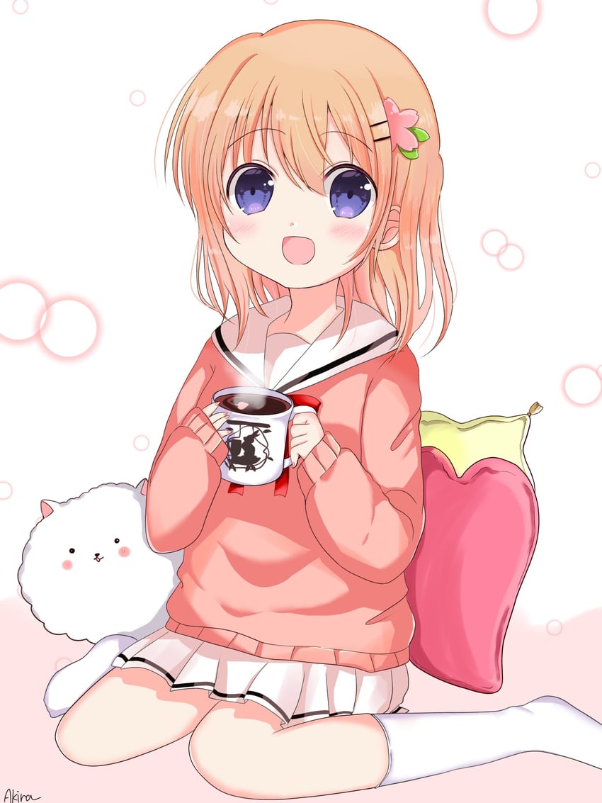 hoto cocoa and tippy (gochuumon wa usagi desu ka?) drawn by akira_(aki_raoo)