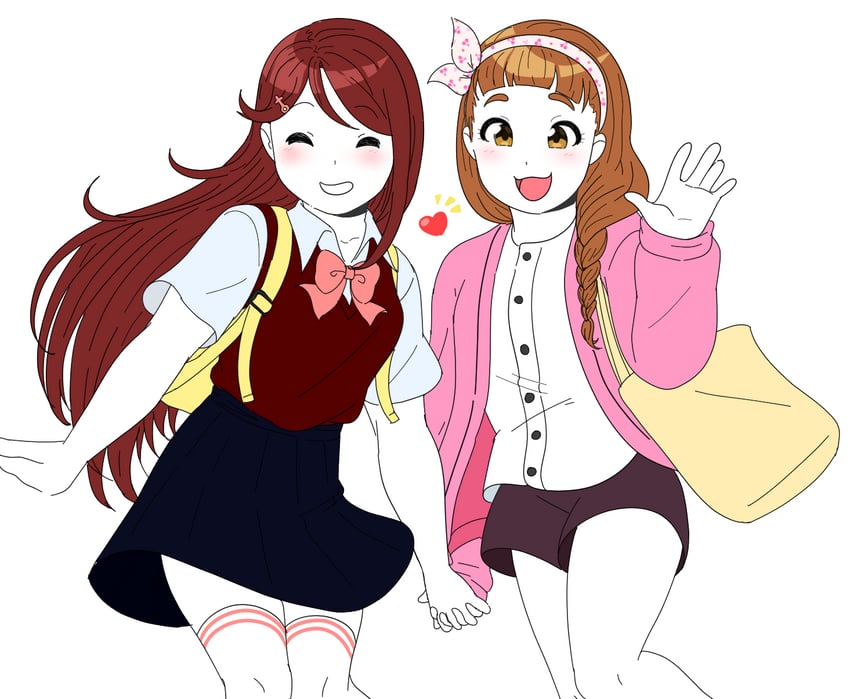 sakurauchi riko and ohnishi yuriko (idolmaster and 3 more) drawn by pafwkuto