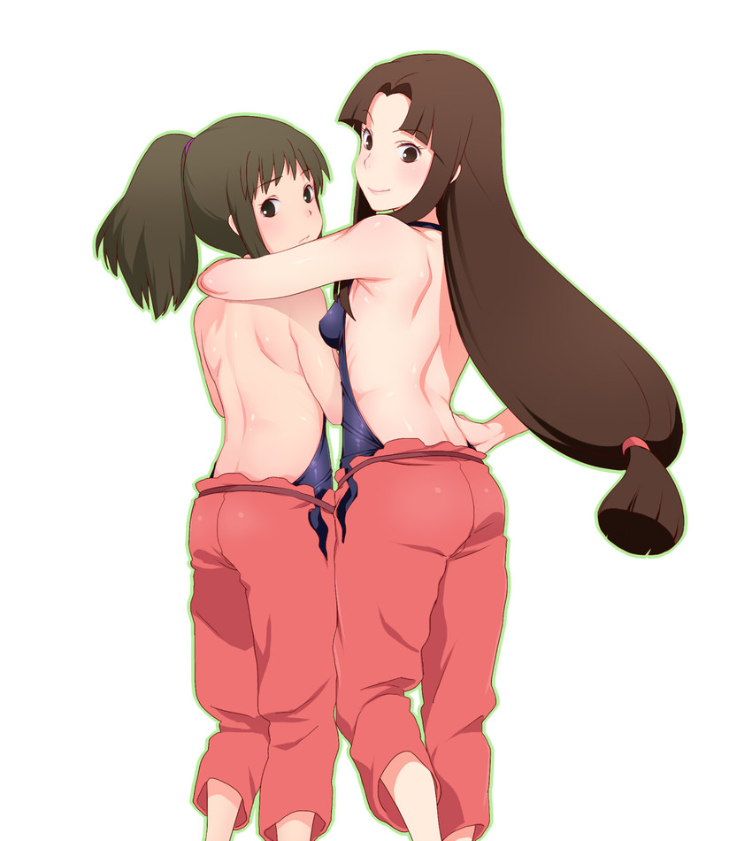 ogino chihiro and lin (studio ghibli and 1 more) drawn by hizuki_akira