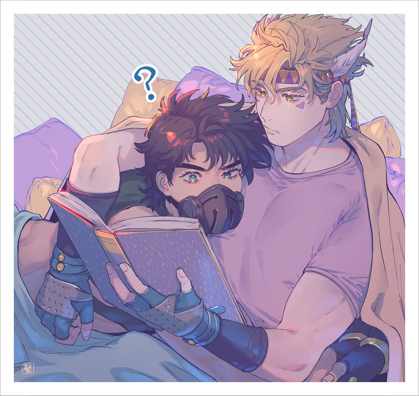 joseph joestar and caesar anthonio zeppeli (jojo no kimyou na bouken and 1 more) drawn by eringichips