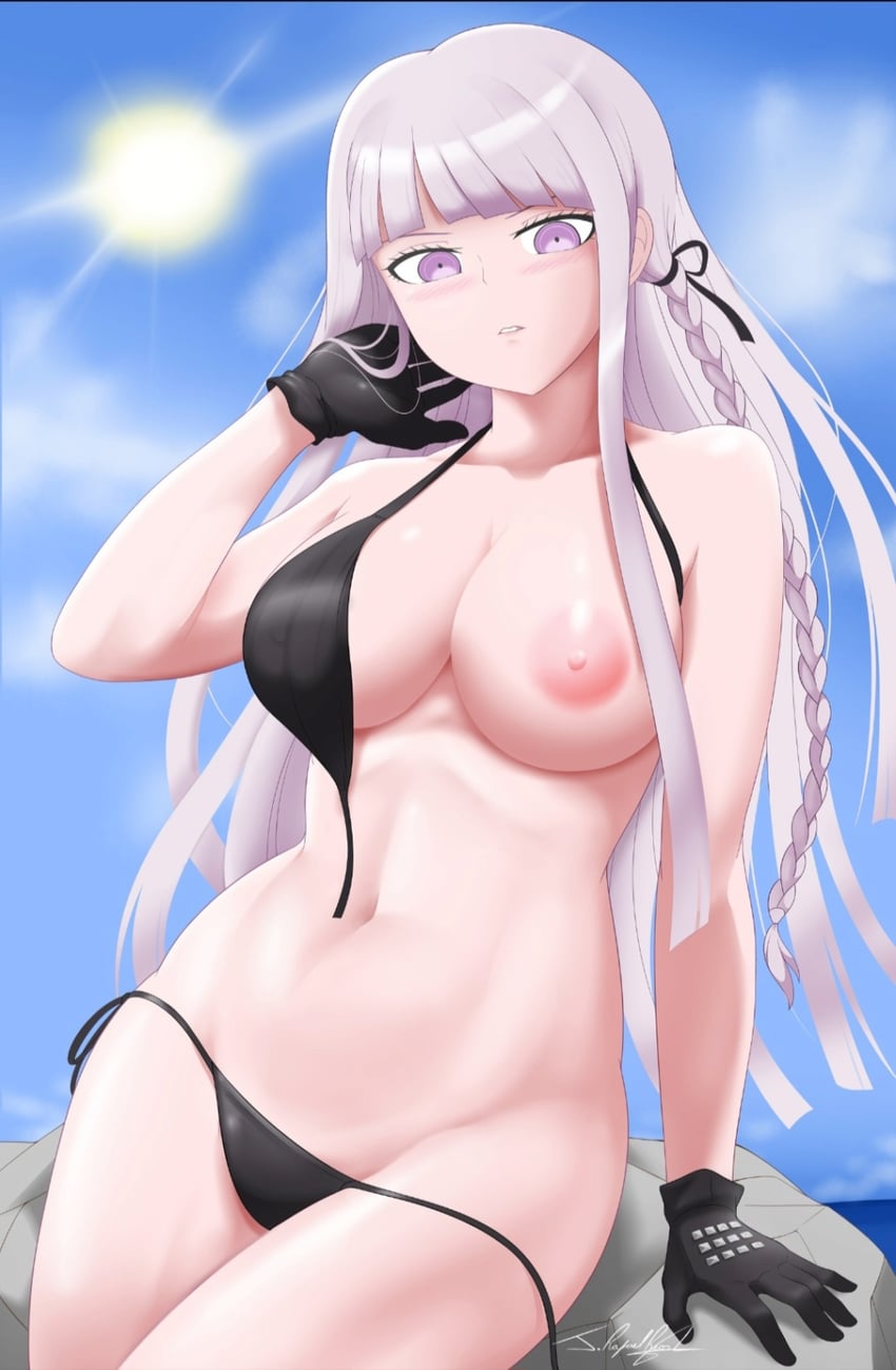 kirigiri kyoko (danganronpa and 1 more) drawn by neolink077