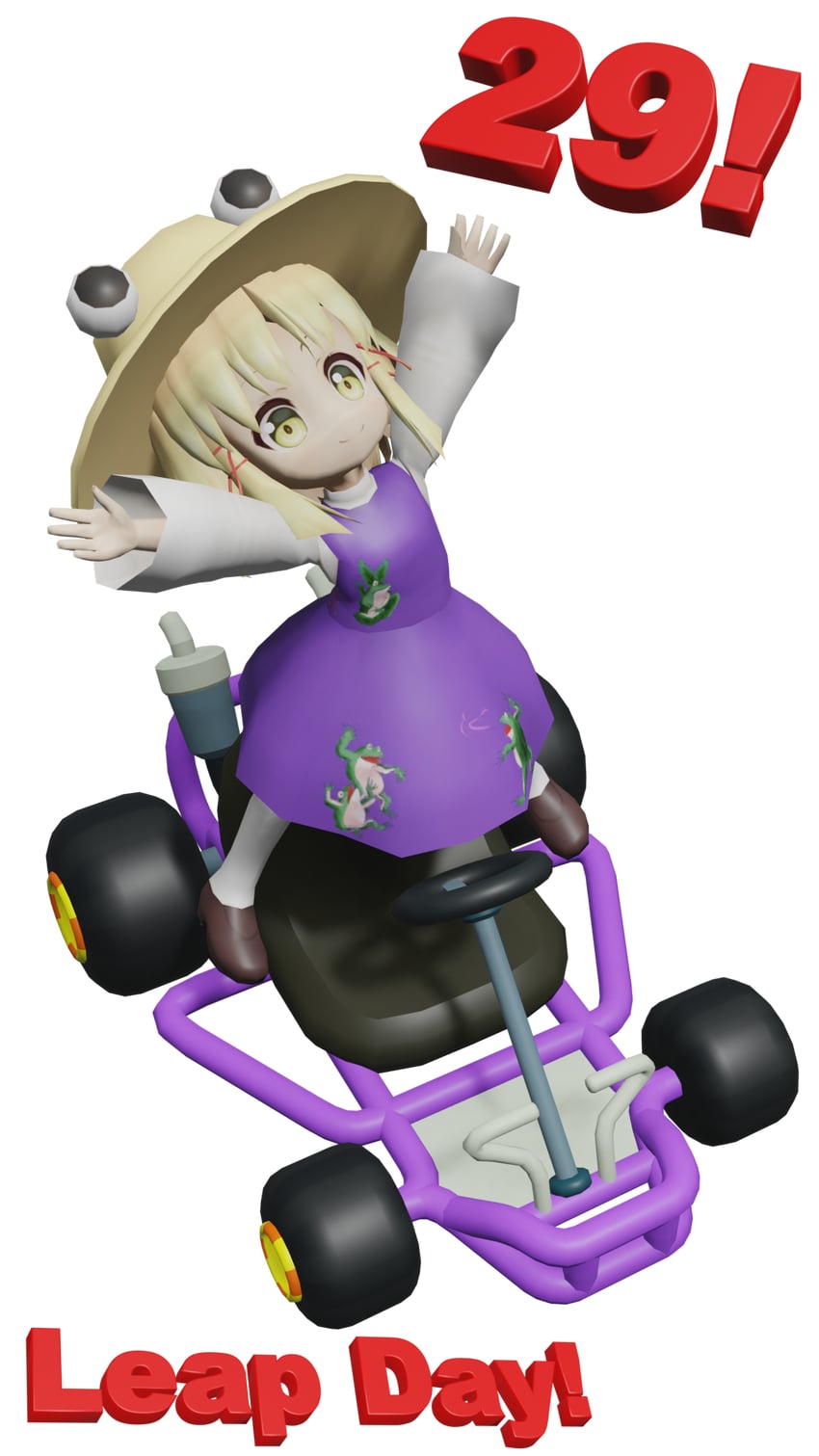 moriya suwako and pyonta (touhou and 3 more) drawn by legoman555
