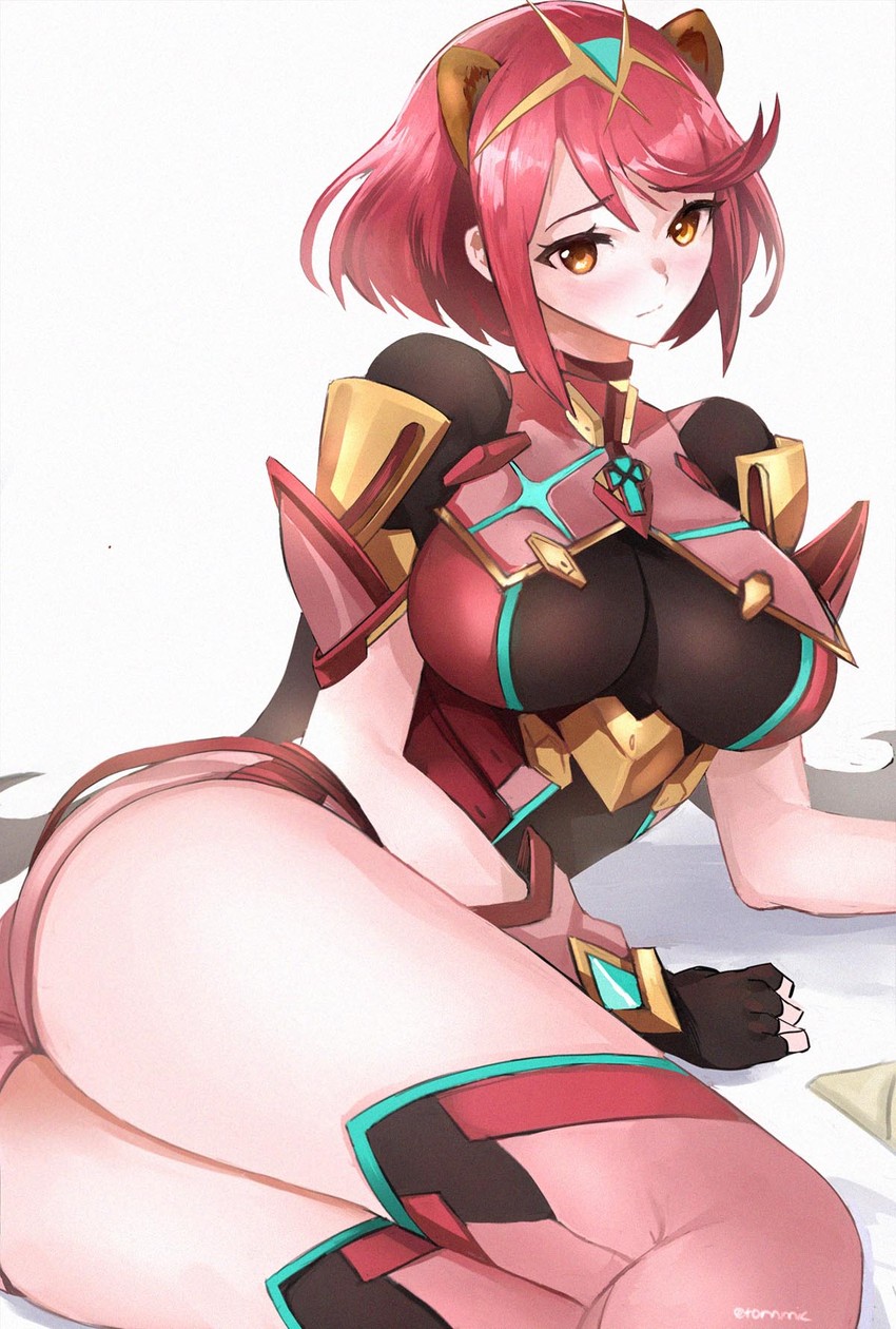 pyra (xenoblade chronicles and 2 more) drawn by tommy_(kingdukeee)