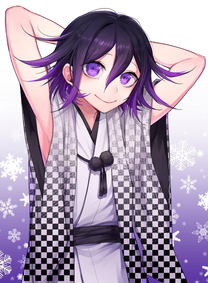 oma kokichi (danganronpa and 1 more) drawn by nanin