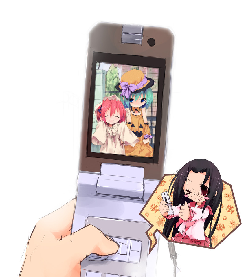 kobayakawa yutaka, iwasaki minami, and tamura hiyori (lucky star) drawn by kuroba_u
