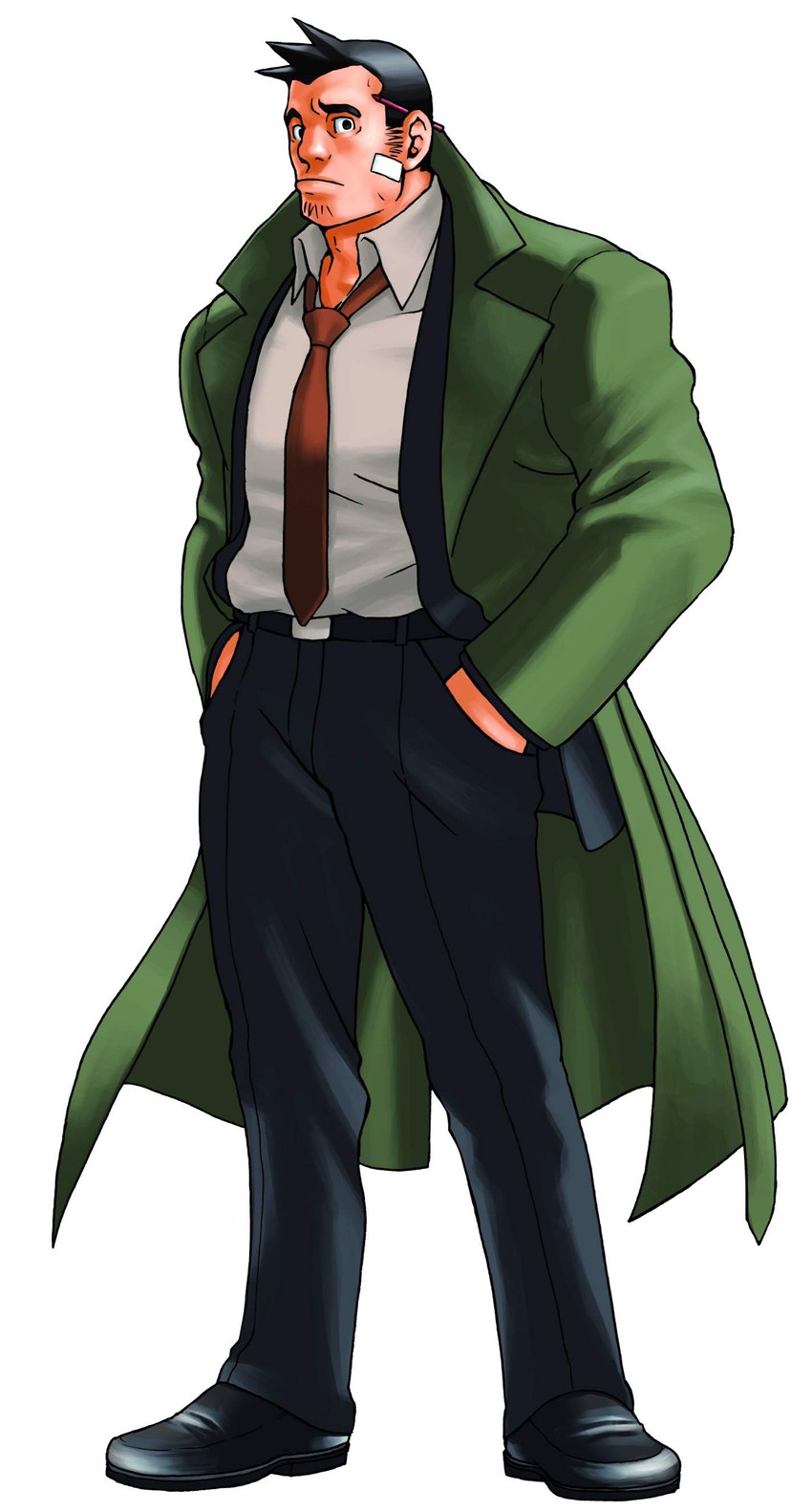 dick gumshoe (ace attorney) drawn by edaki_shin'ya