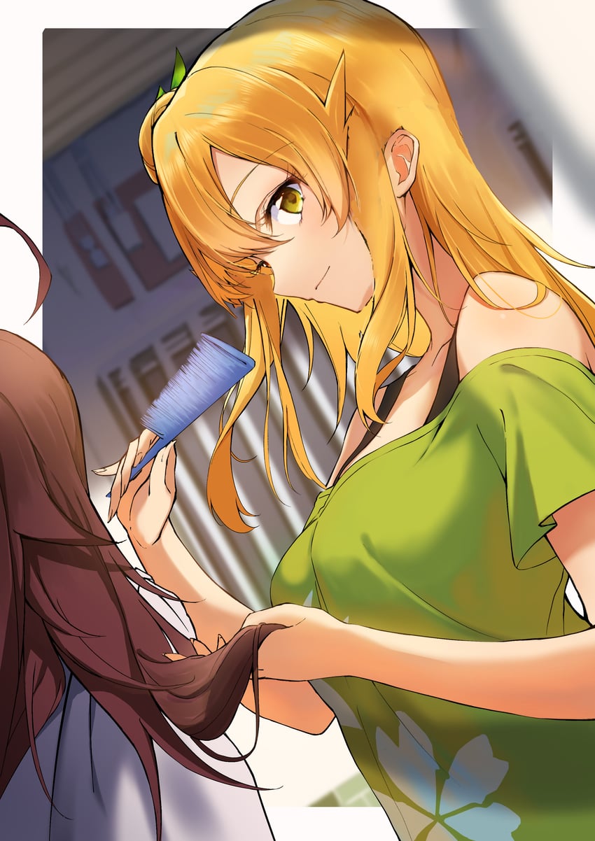 hinatsuki mikan and ugallu (machikado mazoku) drawn by kootee-on