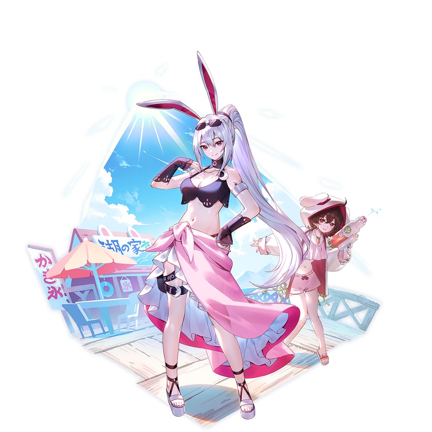 reisen udongein inaba and inaba tewi (touhou and 1 more) drawn by u_u_zan
