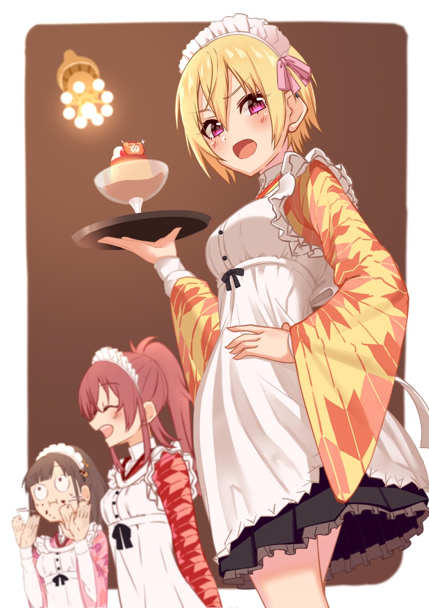sonoda chiyoko, komiya kaho, and saijo juri (idolmaster and 1 more) drawn by takamiya_nao
