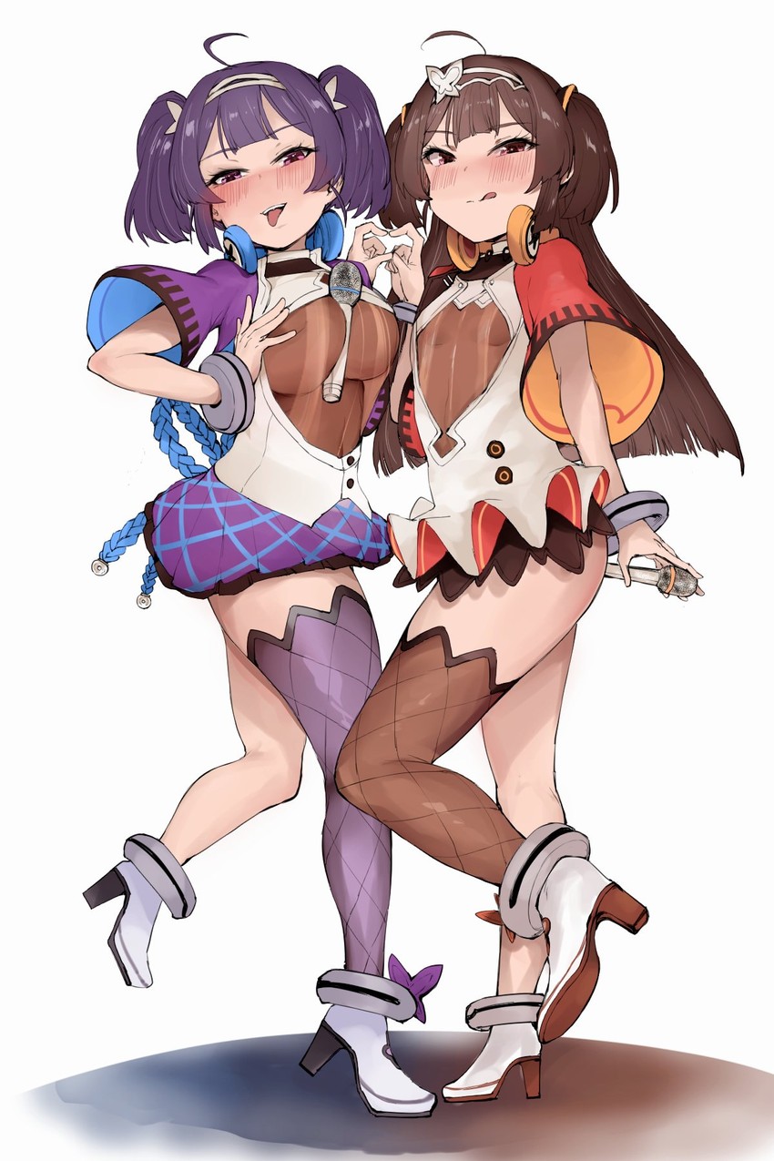ping hai and ning hai (azur lane) drawn by 013_(hamsasuke)