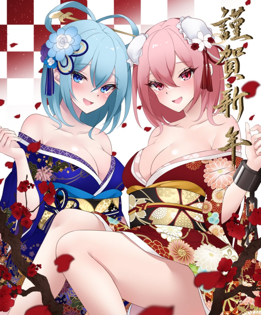 kaku seiga and ibaraki kasen (touhou) drawn by onikoroshi
