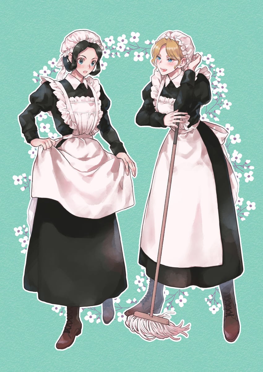 susato mikotoba and gina lestrade (ace attorney and 1 more) drawn by noi350
